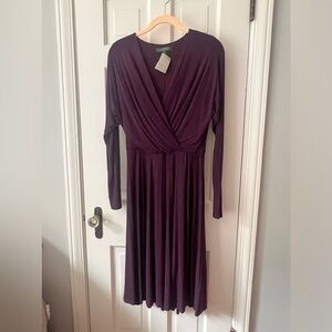 Ralph Lauren deep purple color dress Size 8